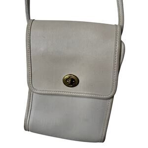 VTG Coach Scooter Legacy Bag 0166-308 White Chalk Small Crossbody USA Vintage